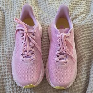 Hoka Light Pink Athletic Shoes